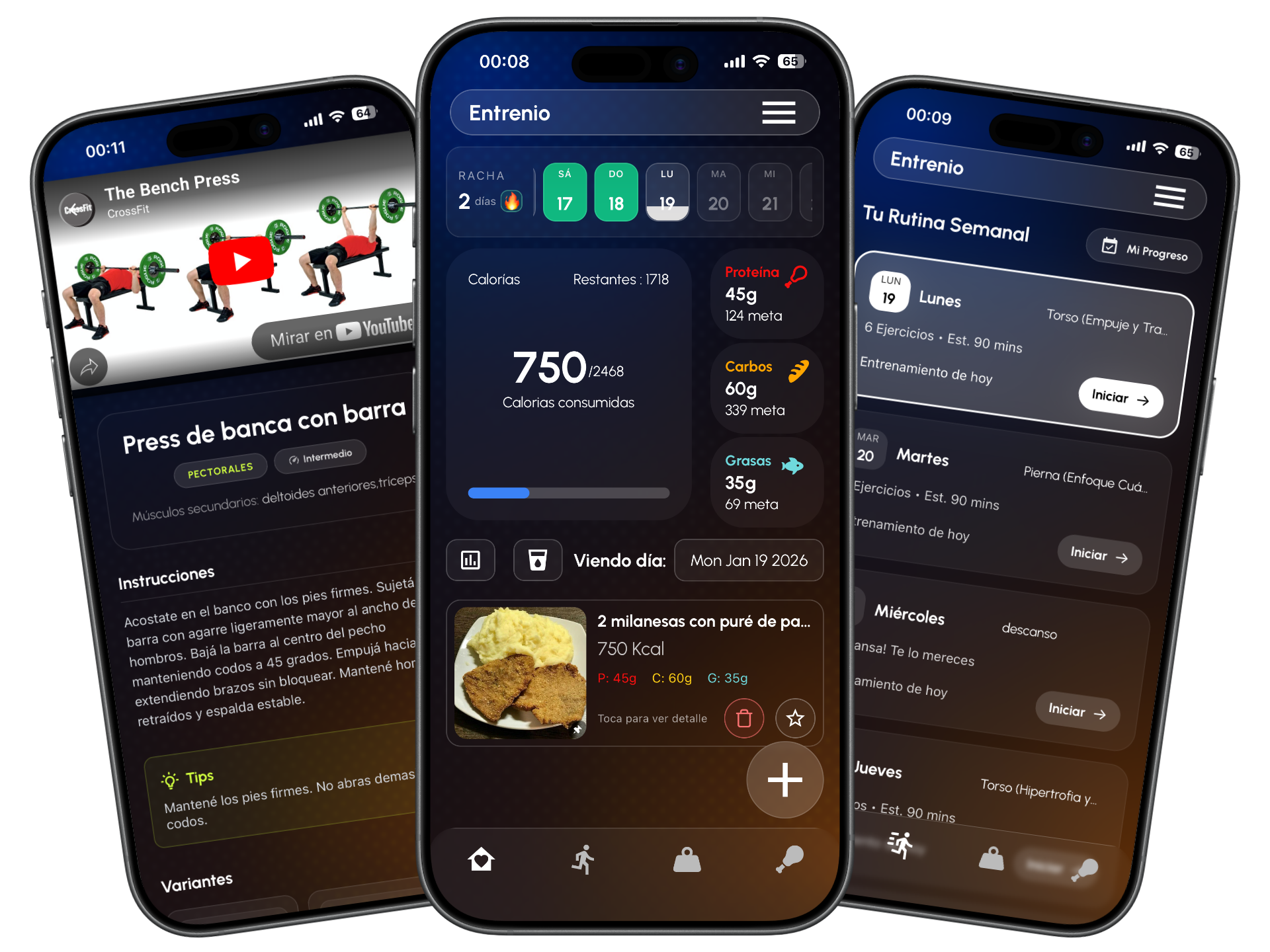 Vista previa de la app